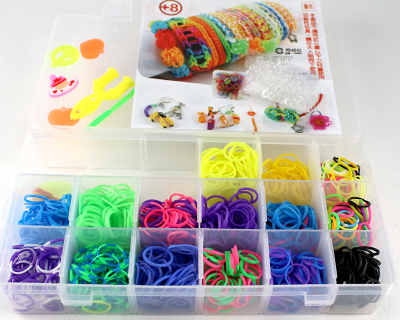 DIY彩虹圈皮筋橡圈小盒裝組11