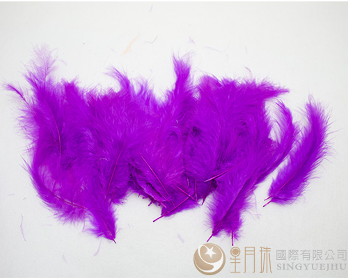 羽毛-紫紅色-100入