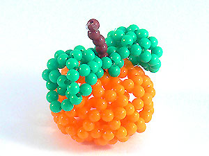 串珠材料包-275橘子-3mm糖果珠