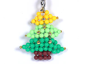 串珠材料包-1247聖誕樹-4mm糖果珠