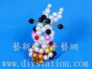 串珠材料包-1372兔財神-8mm珠中珠