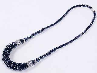 串珠材料1396圓晶鑽頸鍊-捷克扁圓水晶