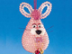 勝利兔寶寶吊飾-粉紅色