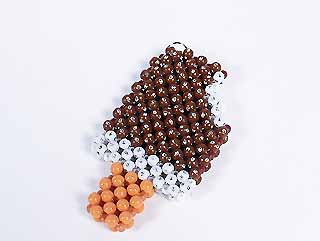 串珠材料包-1319扁雙面雪糕-5mm鑽珠