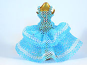 串珠材料包1080寧靜雙層蓬裙禮服-日本小珠