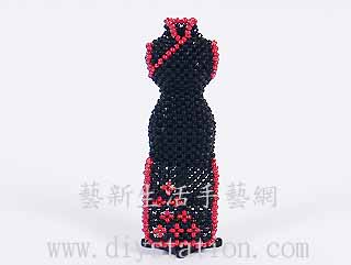 串珠材料包1367锦上添花-长旗袍-11/0日本玻璃珠