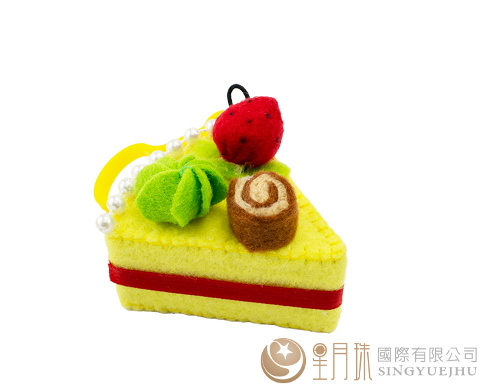 DIY切片蛋糕吊饰-1入 芒果