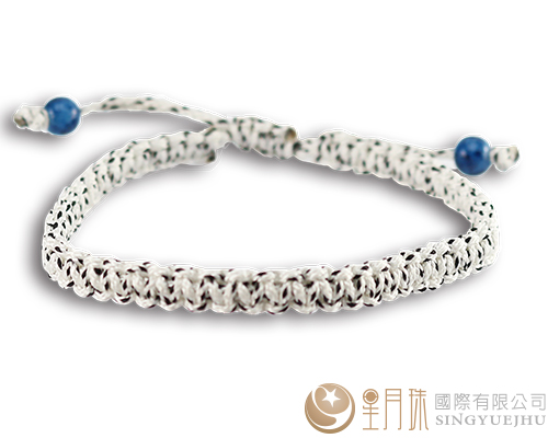 DIY簡單手編手環材料包-白/黑(A0010)