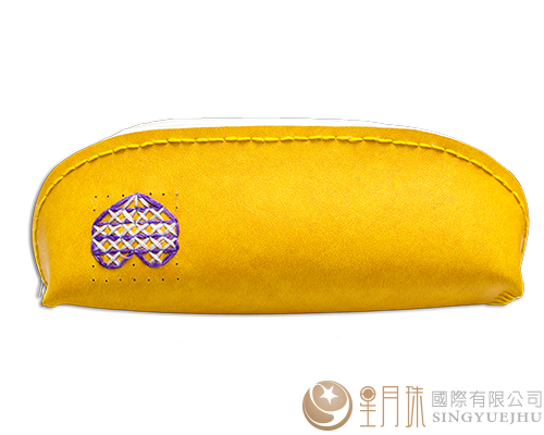 DIY手縫刺繡筆袋-黃(B0010)