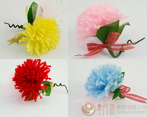 DIY毛线球胸花料包(C0051)