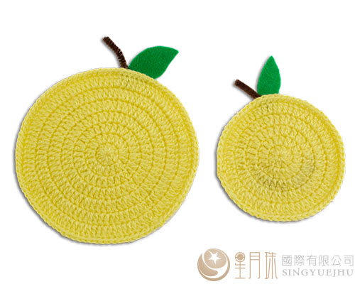 蘋果杯鍋墊材料包-黃1入(C0040)