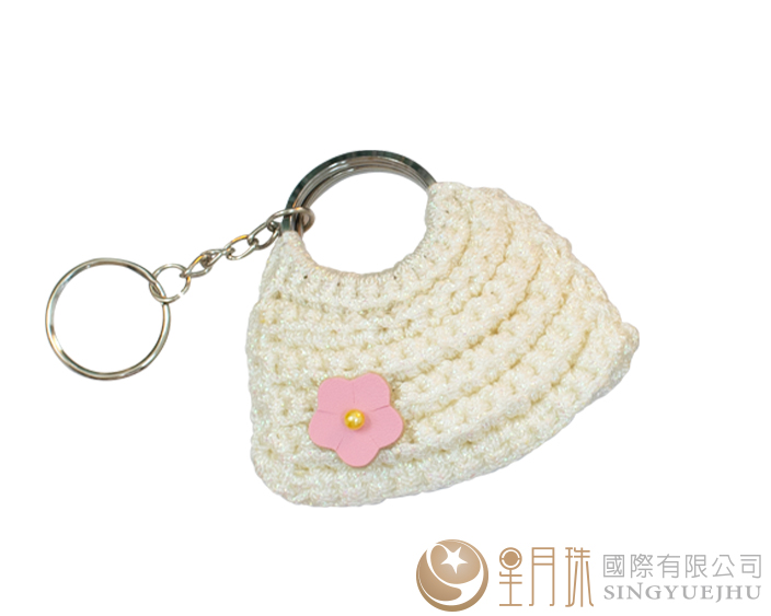 DIY閃亮亮半月包吊飾-1入白(C0074) 