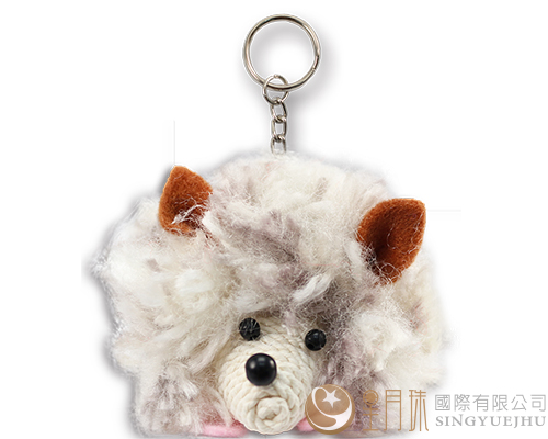 DIY可愛刺蝟所圈材料包-白+咖刺蝟(C009)