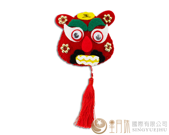 舞龍舞獅吊飾-1入/紅(D0016)