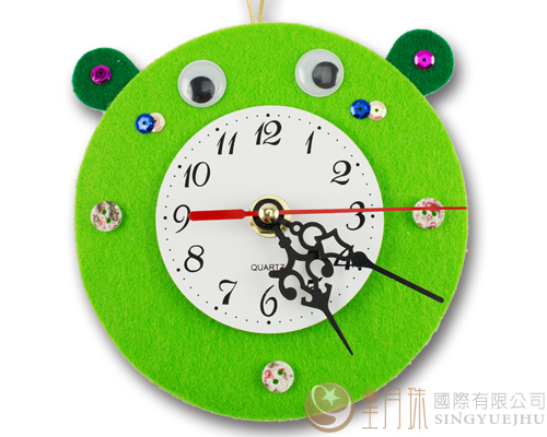 DIY不織布時鐘材料包-果綠(D0048)