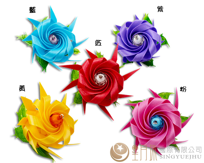 DIY玫瑰花吊飾-1入(E0016)