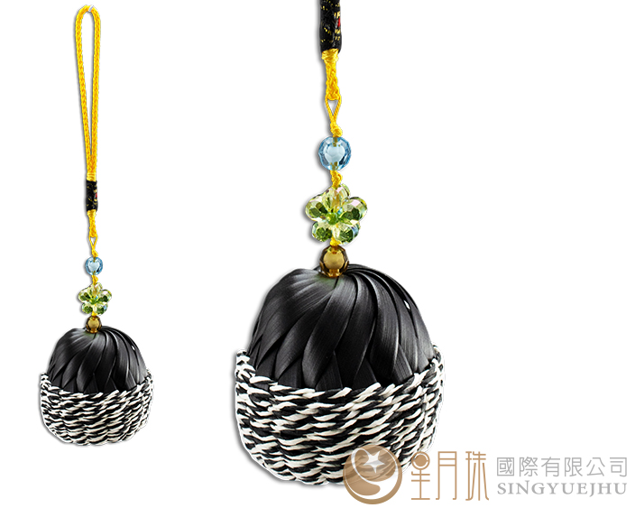 平安福鈴吊飾材料包-1入-黑(E0020)