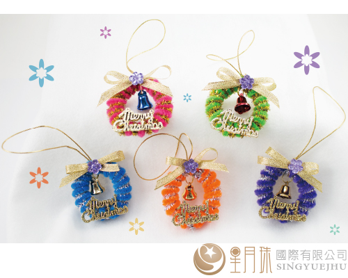 毛根聖誕圈/1入(J002)