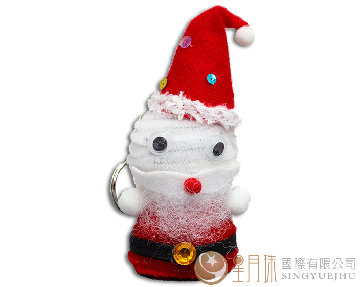 毛根聖誕老人鎖圈材料包(J006)