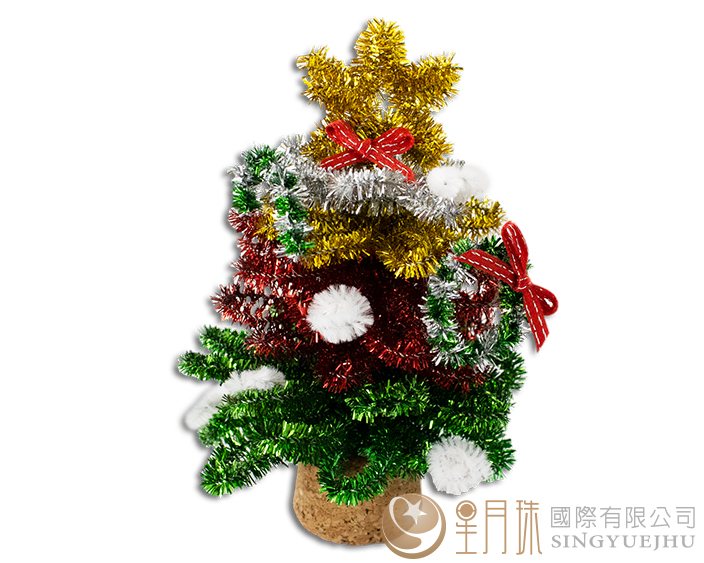 毛根聖誕樹-金蔥彩色(J0011)