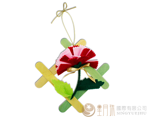 DIY半立體不織布花朵-A款(康乃馨)(L002)