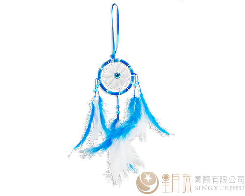 DIY花の捕夢網 -1入(藍色)(N002)