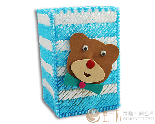 可愛筆筒-藍色(K004)