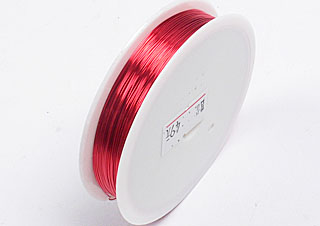 銅線-0.5mm-紅色-約28尺