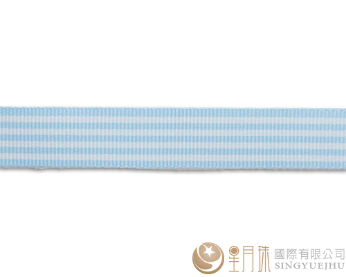 条纹-罗纹缎带-5分-75尺 浅蓝