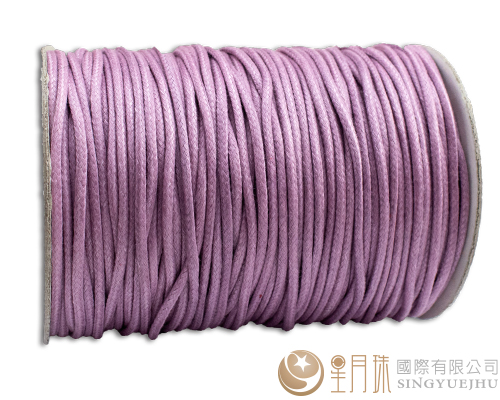 仿皮繩2mm-粉紫