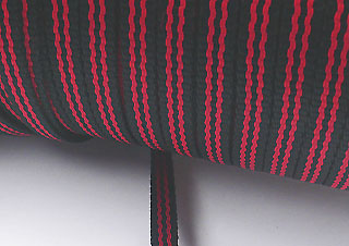 織帶-7mm-紅+黑色