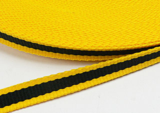 織帶-12mm-黃+黑色
