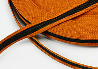 织带-15mm-橘+黑色