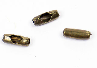 珠鍊延長頭(50入)-9*3.5mm-古銅色
