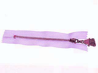 拼布拉鍊-15cm-粉紫红色