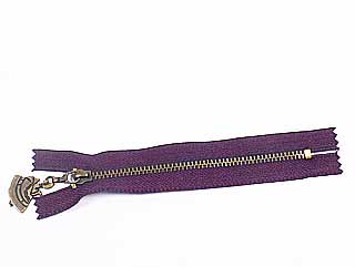 拼布拉鍊-20cm-深紫色