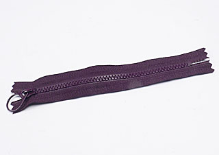 塑钢拉鍊-15cm-深紫色
