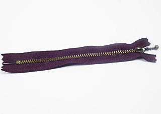 水滴拉鍊-15cm-紫色