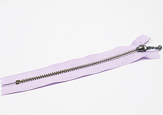 水滴拉鍊-15cm-紫羅蘭色