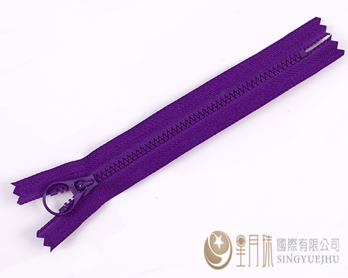 塑鋼拉鍊-15cm-亮紫