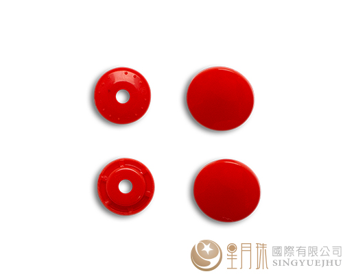 塑胶压扣-10mm/100入-红橘