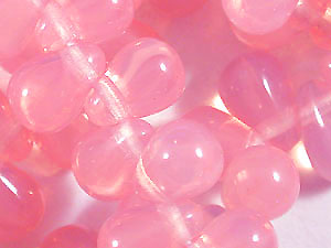 捷克水滴珠5*7mm粉紅-10顆